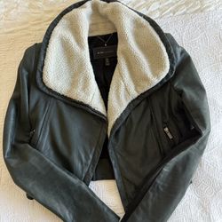 BCBG Leather Jacket 