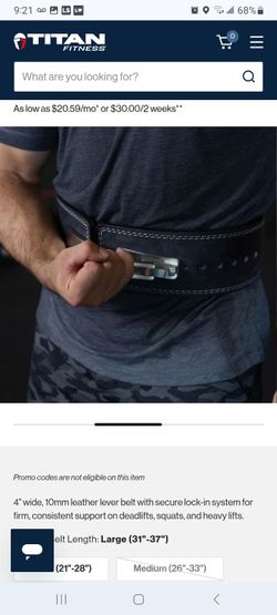 Titan lever belt (large)