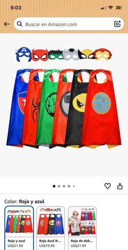 Marvel super heroes cape &mask