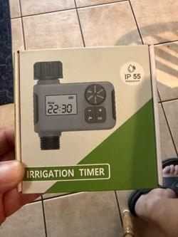 Water Timer for Garden Hose, Programmable Hose Timer with Rain Delay/Manual/Automatic Irrigation System for Lawn, Garden, Pool, IP55 Waterproof, 1 Out