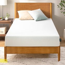 ZINUS 6 Inch Twin Green Tea Memory Foam Mattress [New Version], Fiberglass free, Medium Firm Feel, Zoned Pressure Relief, Certified Safe Foams & Fabri