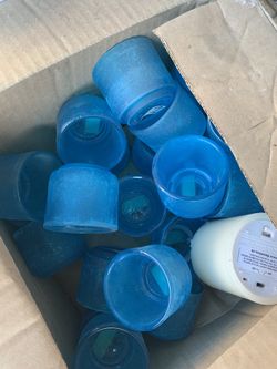 20+ blue tea light candle holder
