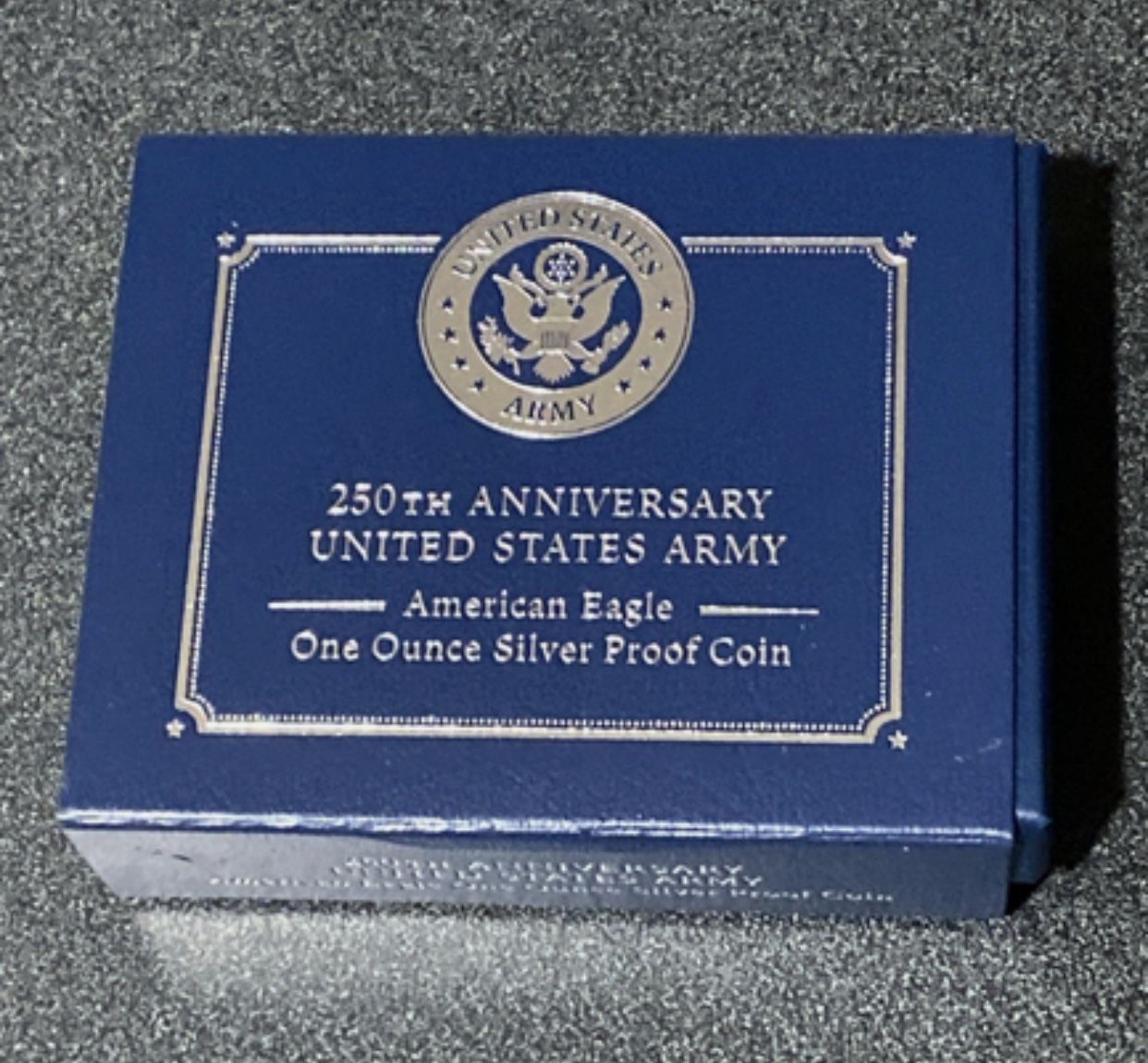 250th Anniversary U.S. Army American Eagle One Ounce Silver Proof 25APM