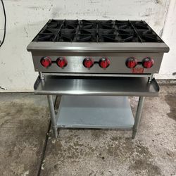 6 Burner Stove Top With Stand 