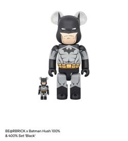 BE@RBRICK x Batman Hush 100% & 400% Set