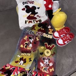 Minnie mouse birthday set