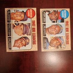 1967 RBI LEADERS (AL-NL