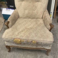 1940-50’s Chair & Ottoman  Make An Offer