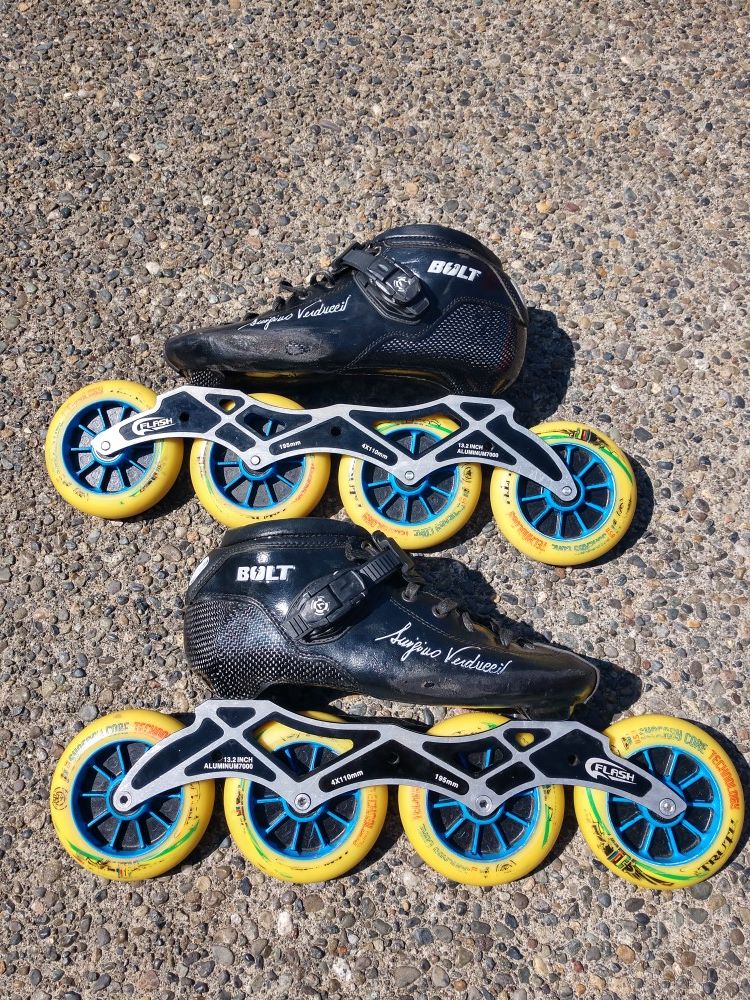 Luigino Bolt inline speed skates sz40/8
