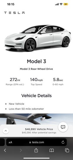 2023 Tesla Model 3