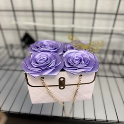 Flowers. 3 Options. Purple / Yellow,red / Black,red