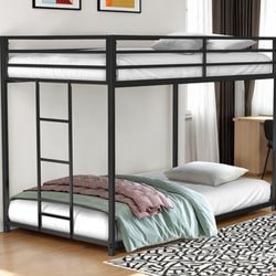 Brand New Black Metal Twin Size Bunk Bed 