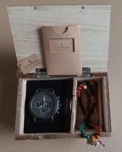 Men's Bobo Bird Watch And Bracelet Set. 2018
