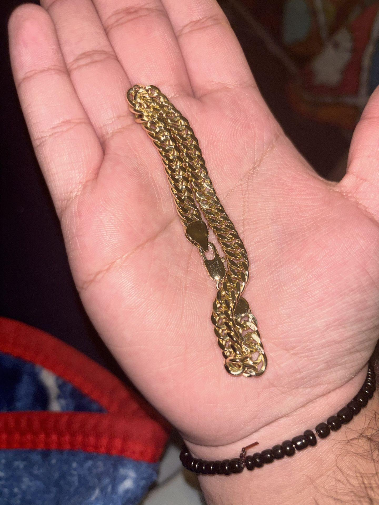 gold plated miami cuban bracelet