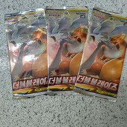 3 Pokemon Korean Unbroken Bonds Pack Sealed