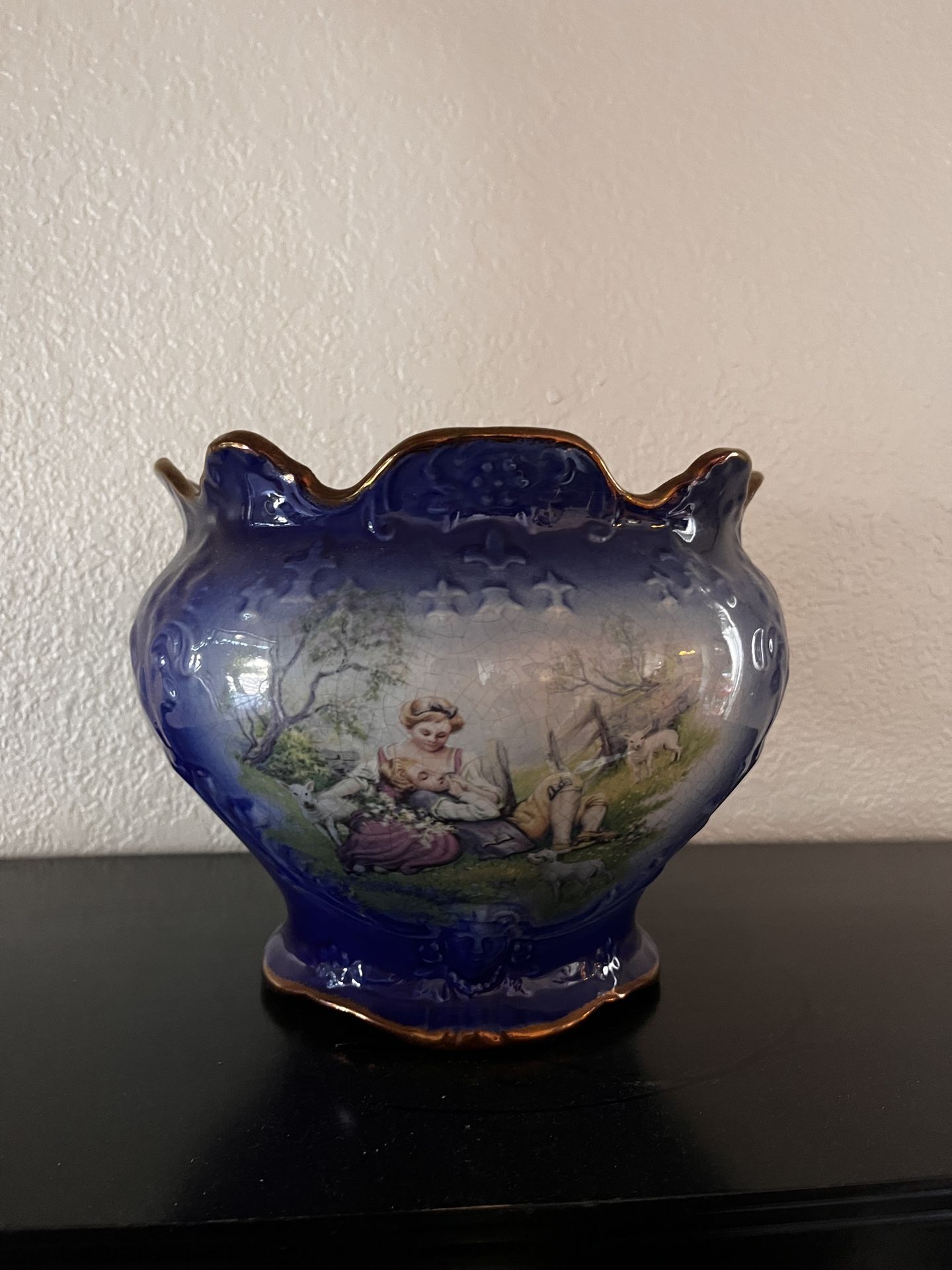 Antique Blue Dish