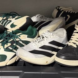 Nike Adidas and Converse sneakers and slides size 8.5 and size 9
