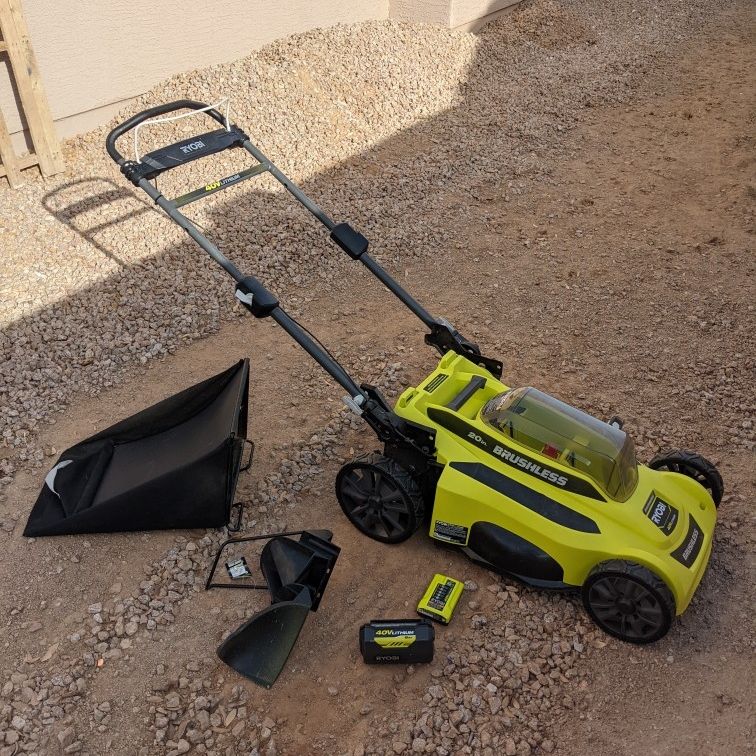 Ryobi 20 Inch Brushless- 40v Battery Mower