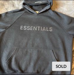 blac essentials hoodie