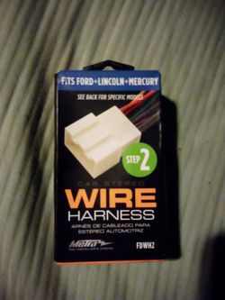 Car Stereo Step 2 Wire Harness Ford/Lincoln/Mercury 