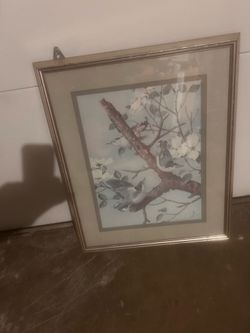 Birds in tree framed art