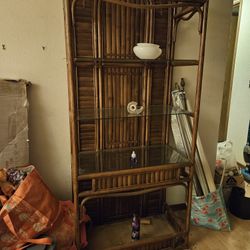 Rattan Shelving Unit