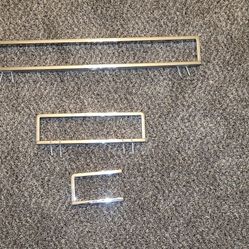 Two Towel Racks, One Toilet Paper Holder