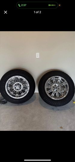 🛞 For Sale: 20” XD Series Chrome Wheels w/ Firestone Destination Tires