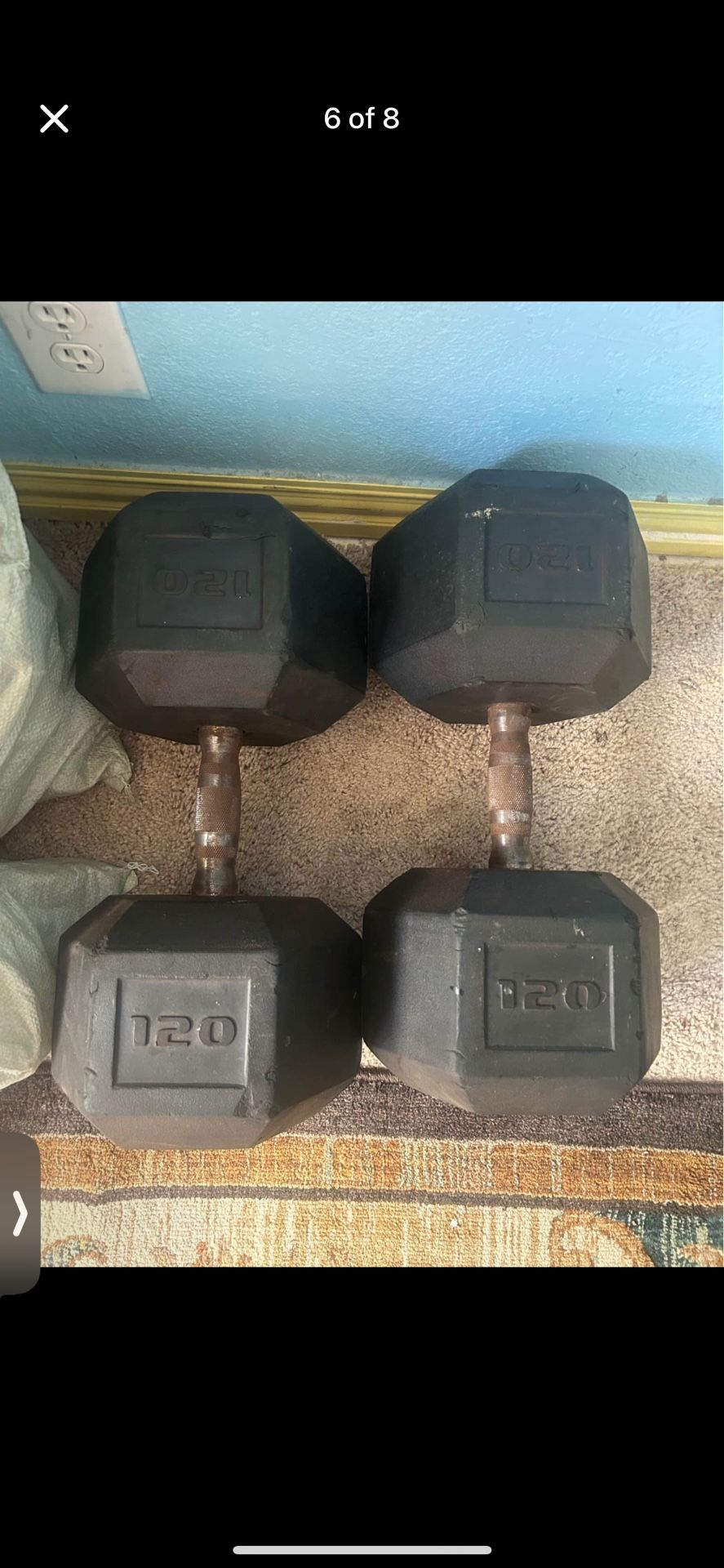 120lb Dumbbells