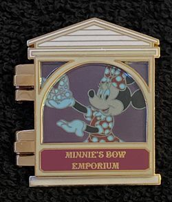Disney Pin #333, LE 1000, Minnie’s Bow Emporium window