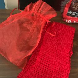 Woman’s Winter Scarf With Bag 