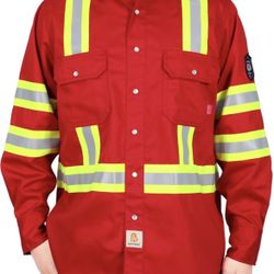 Fire Retardant Shirt, Men's Reflective Shirts. New