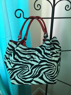 Zebra Print Hand Bag