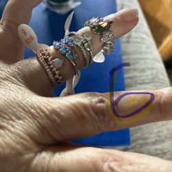 Lot Of Bomb Party Rings 