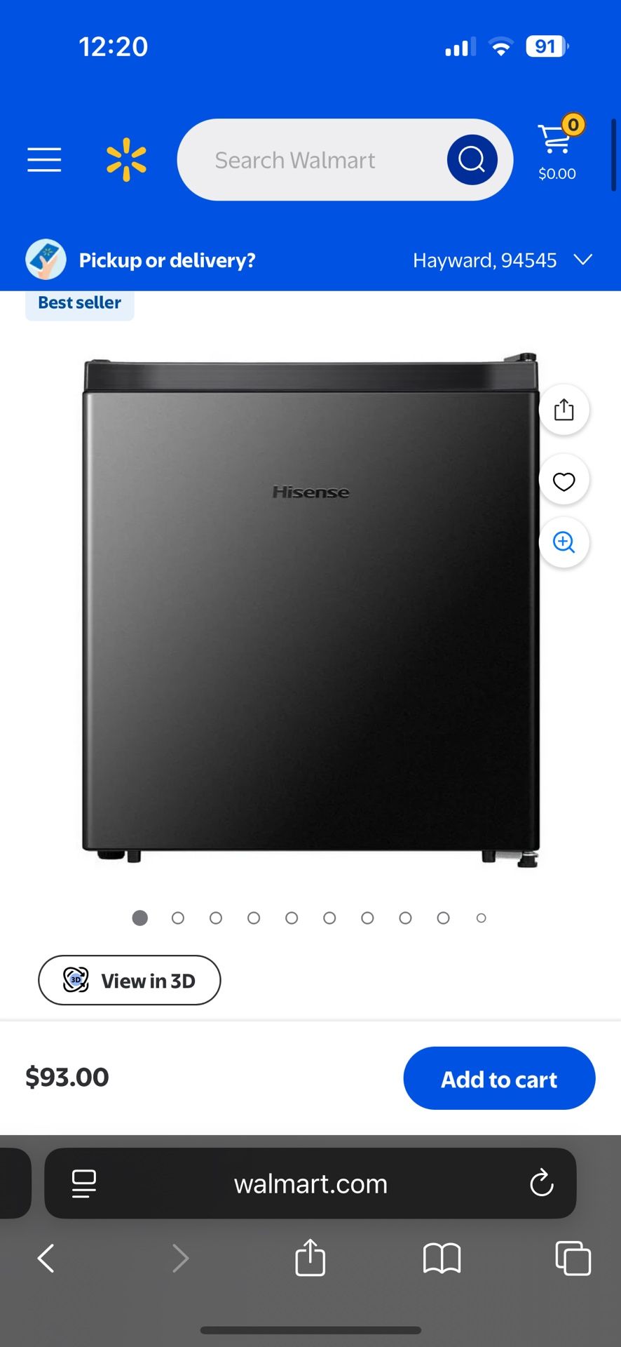 Hisense Mini Fridge