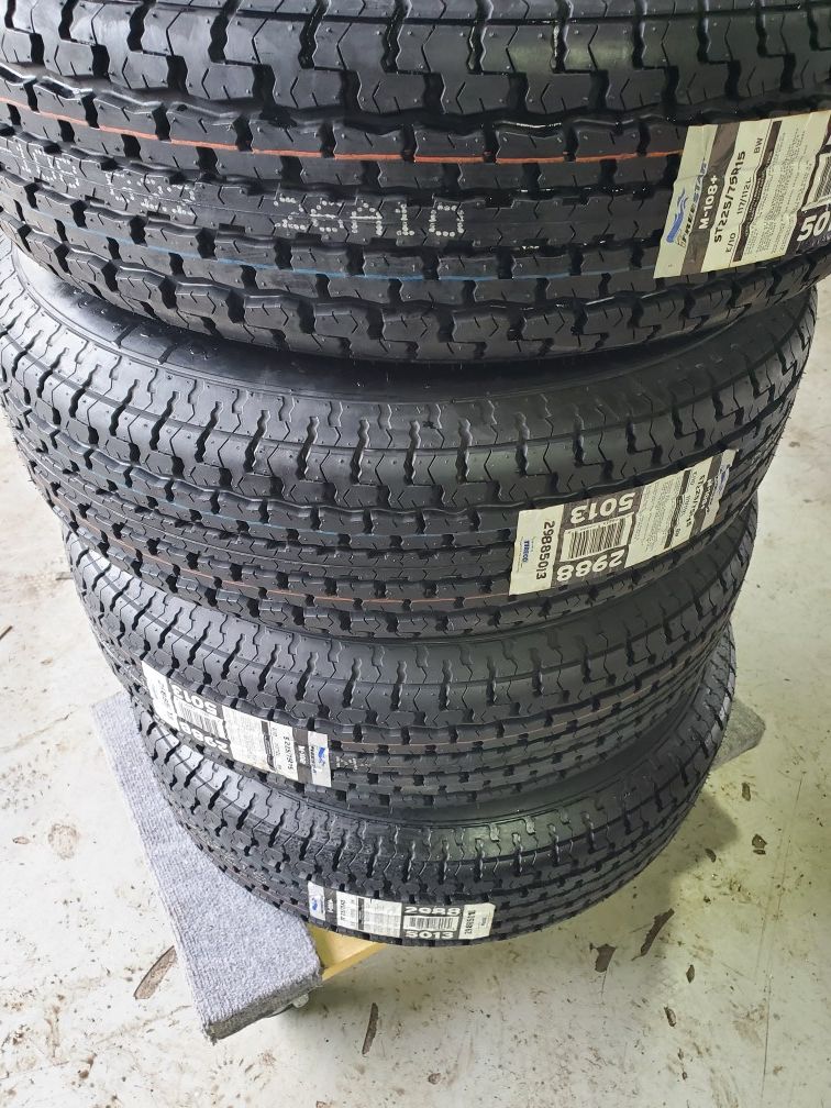 Trailer rims and tires 225-75-15