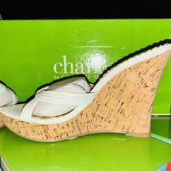 Charles david Cork Wedges 6.5/7 Women’s Slides Nib