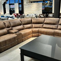 Sectional Couch With End Recliners 