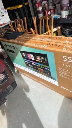 55” lg tv new in box - unused smart tv