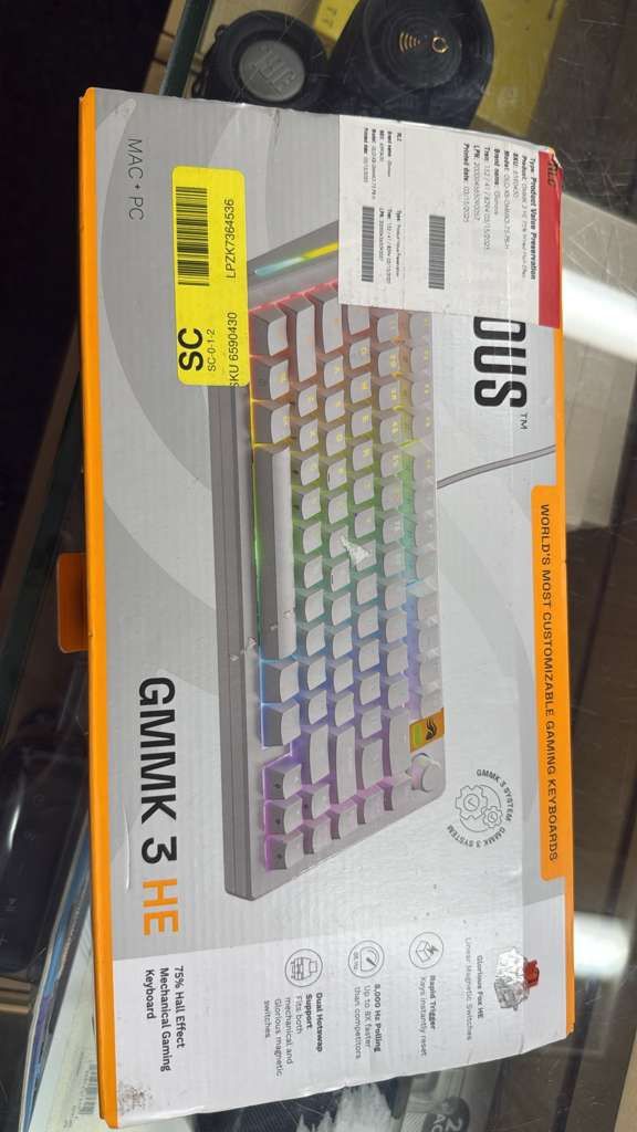 Glorious GMMK 3 HE 75% Hall Effect Mechanical Gaming Keyboard.  $80  New out of box 1pc