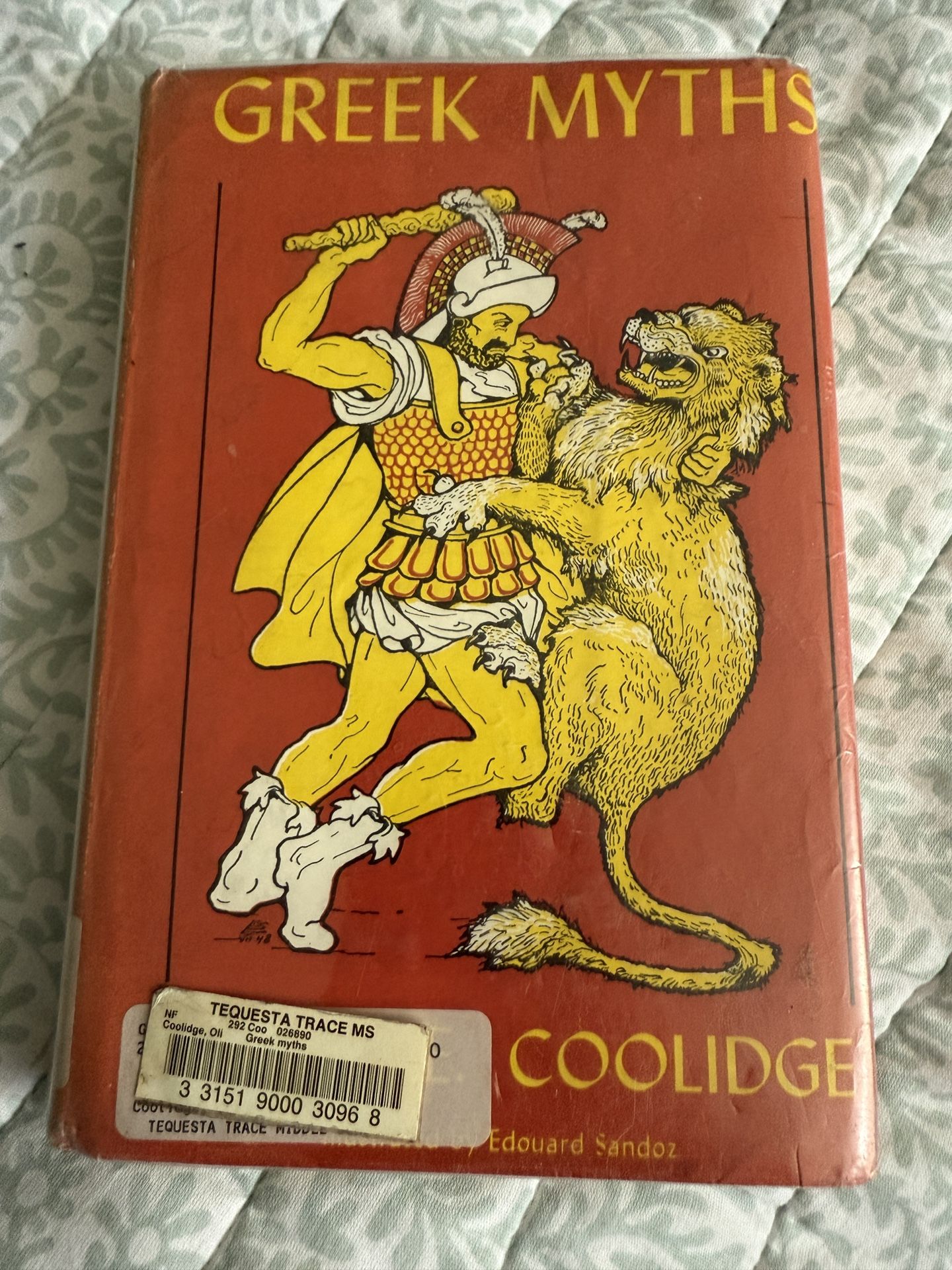 Greek Myths by Olivia Coolidge 1977 HC/DJ