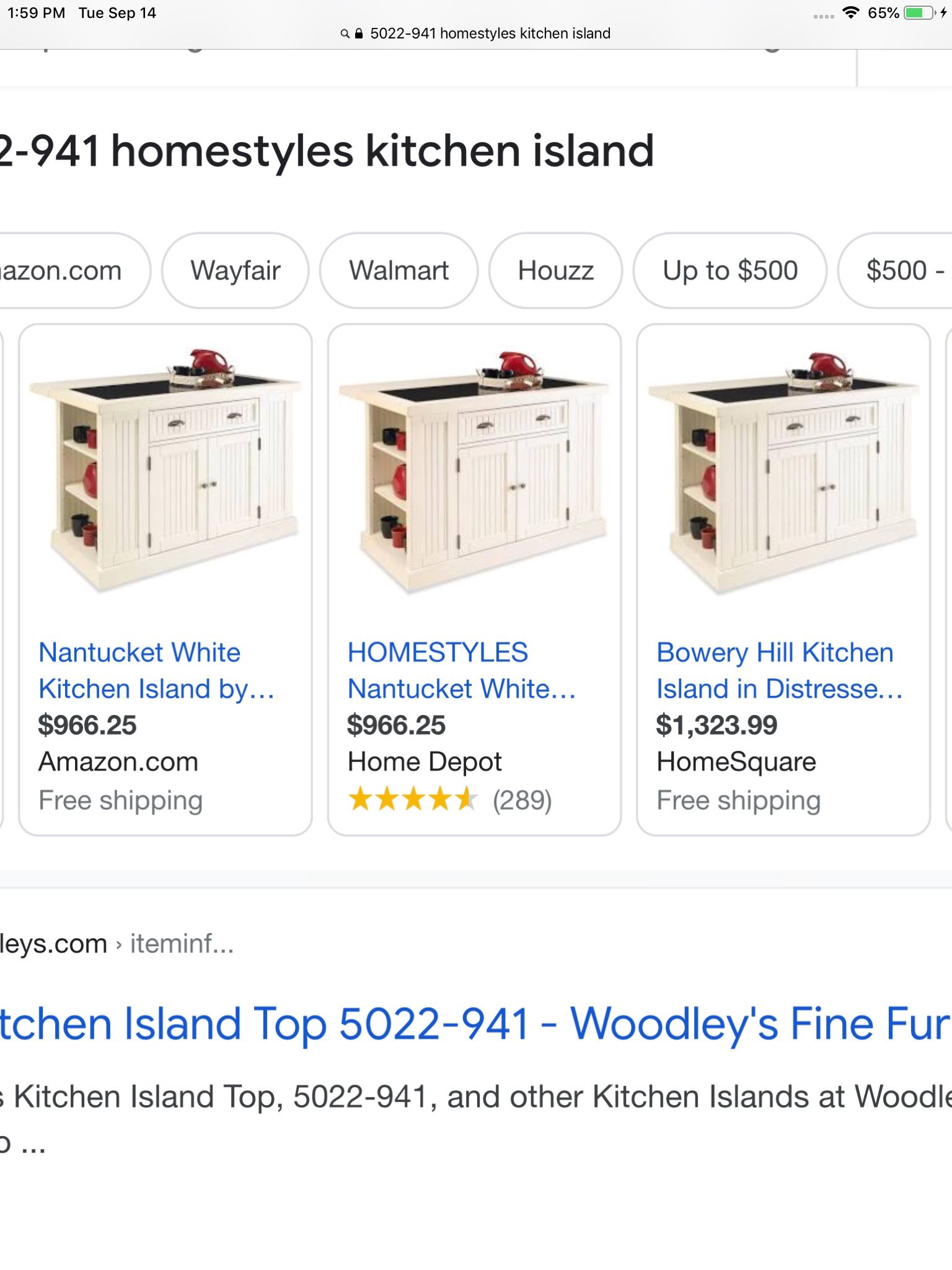 Kitchen Island Brand New Packaging In 2 Boxes Over $900 At The Store 