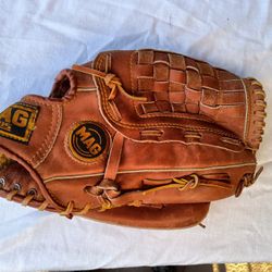 Mag Plus Model MP-3797  Brown 12" Glove -  Fits on Left Hand  -  Used 