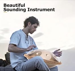 Handpan Drum with Adjustable Tripod Stand