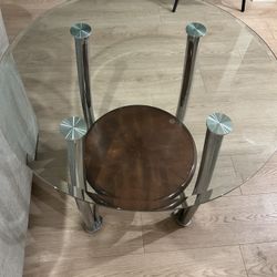 2 Glass Side Table