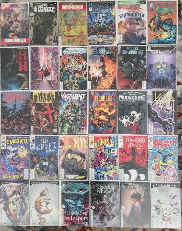 Full Box Of Comic Books. 50 Mixed Comics