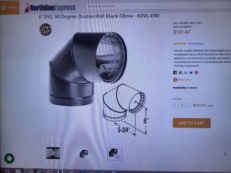 6 Inch Double Wall Adjustable Elbow Black