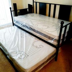 NEW TWIN MATTRESS. Bed frame is not available. Take it home the same day 👍