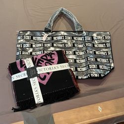 Victoria’s Secret Tote Bag + Scarf (New)