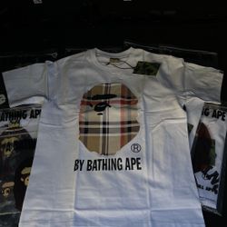 Burberry White Bape Tee